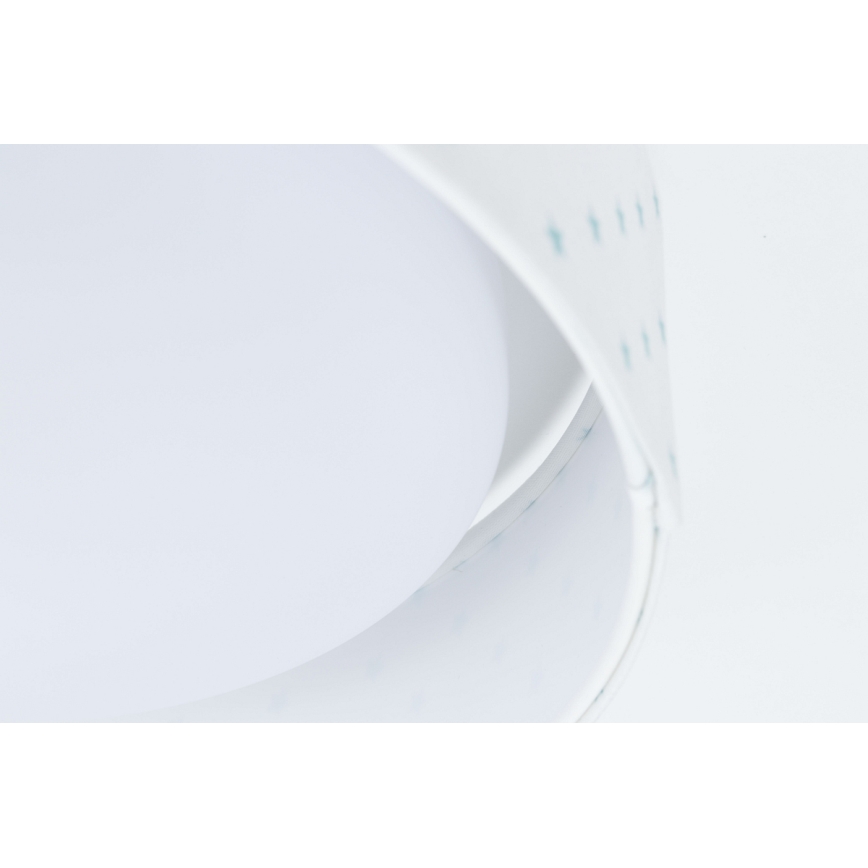 LED Детска плафониера GALAXY KIDS LED/24W/230V звезди бяла/тюркоаз