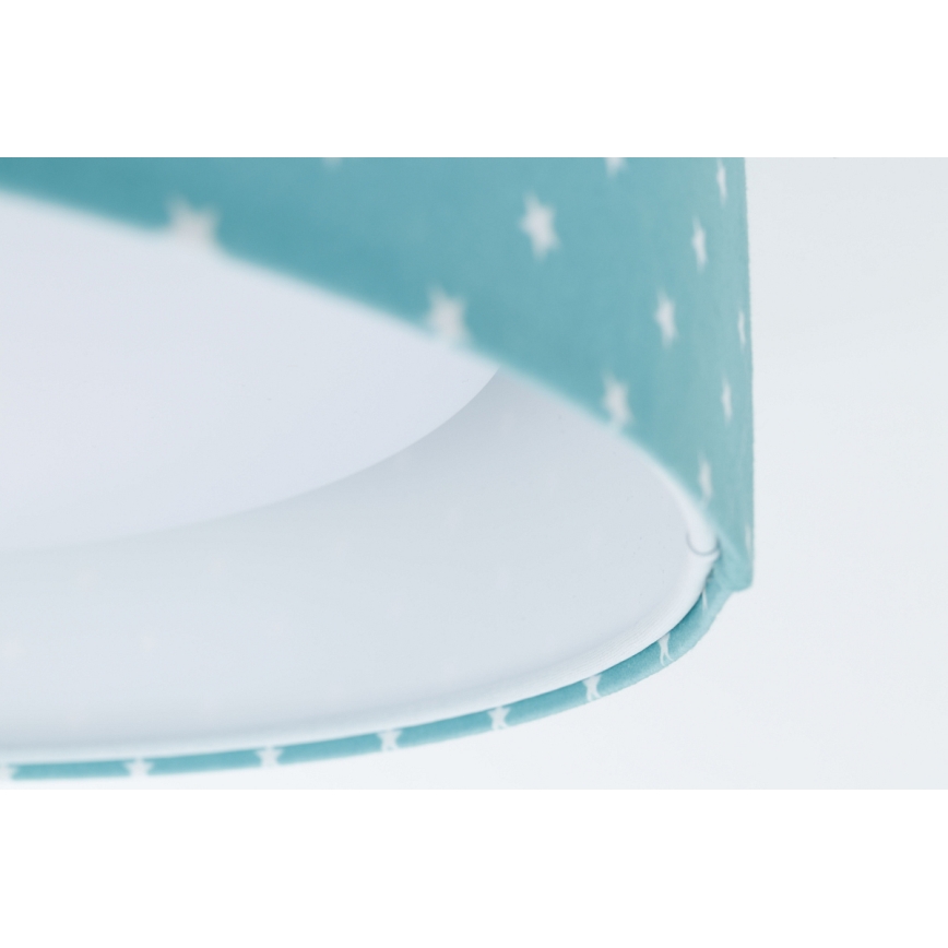 LED Детска плафониера GALAXY KIDS LED/24W/230V звезди тюркоаз/бяла