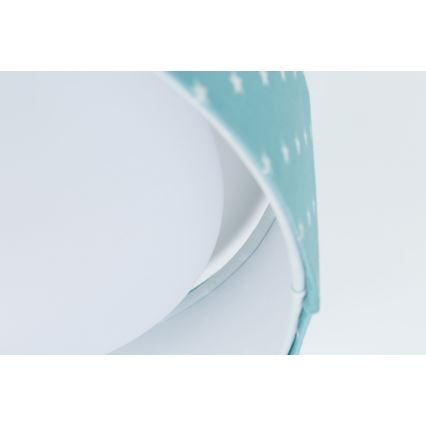 LED Детска плафониера GALAXY KIDS LED/24W/230V звезди тюркоаз/бяла