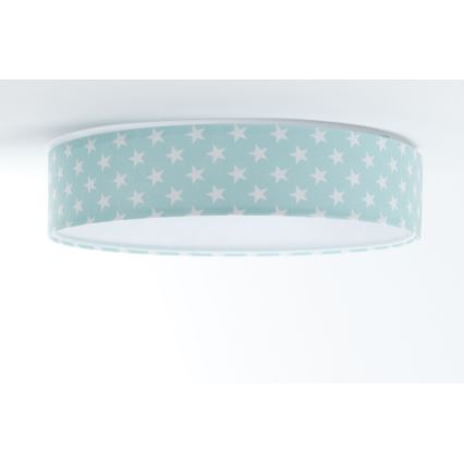LED Детска плафониера GALAXY KIDS LED/24W/230V звезди зелена/бяла
