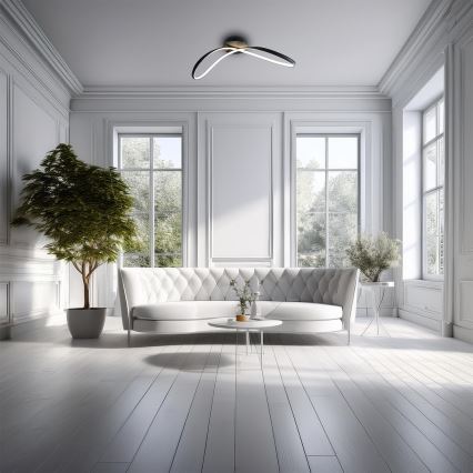 LED Плафониера INFINITY LED/21W/230V черен