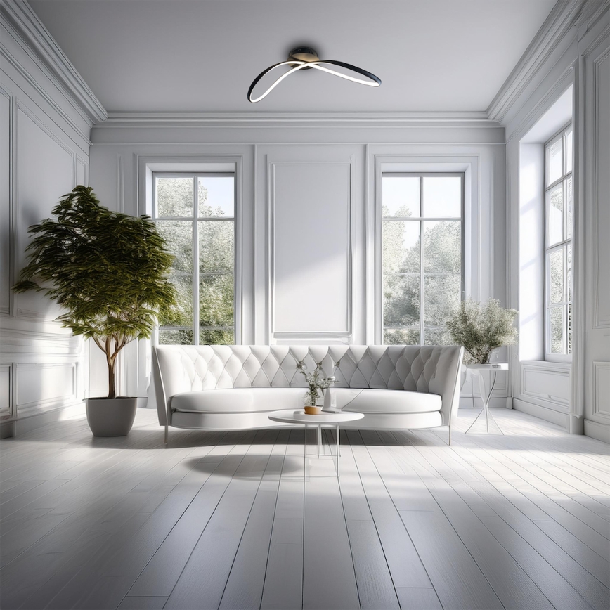 LED Плафониера INFINITY LED/21W/230V черен