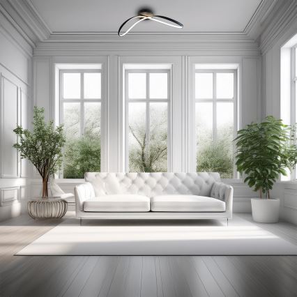 LED Плафониера INFINITY LED/21W/230V черен