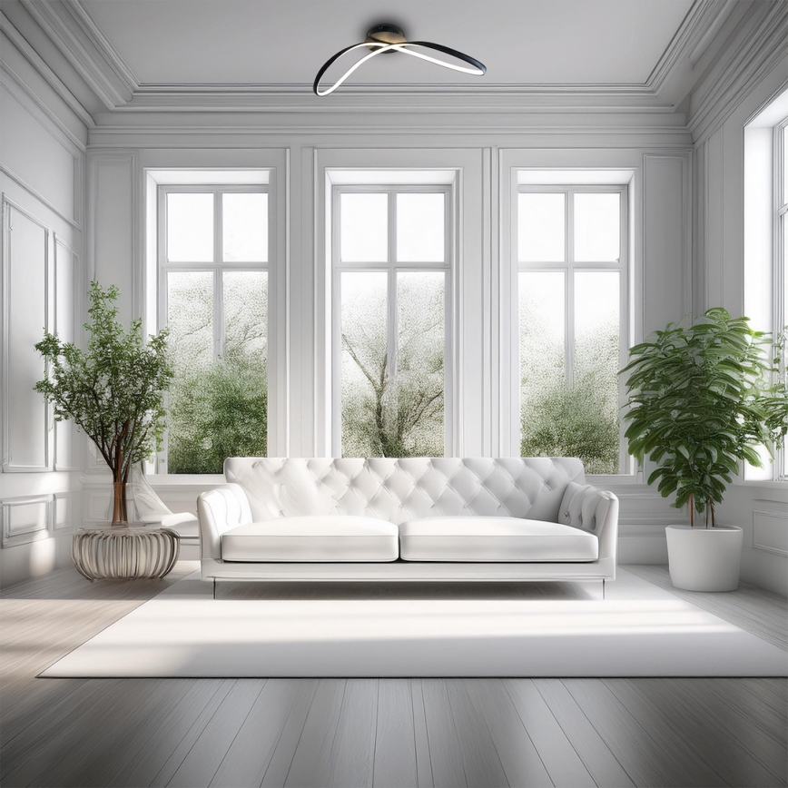 LED Плафониера INFINITY LED/21W/230V черен