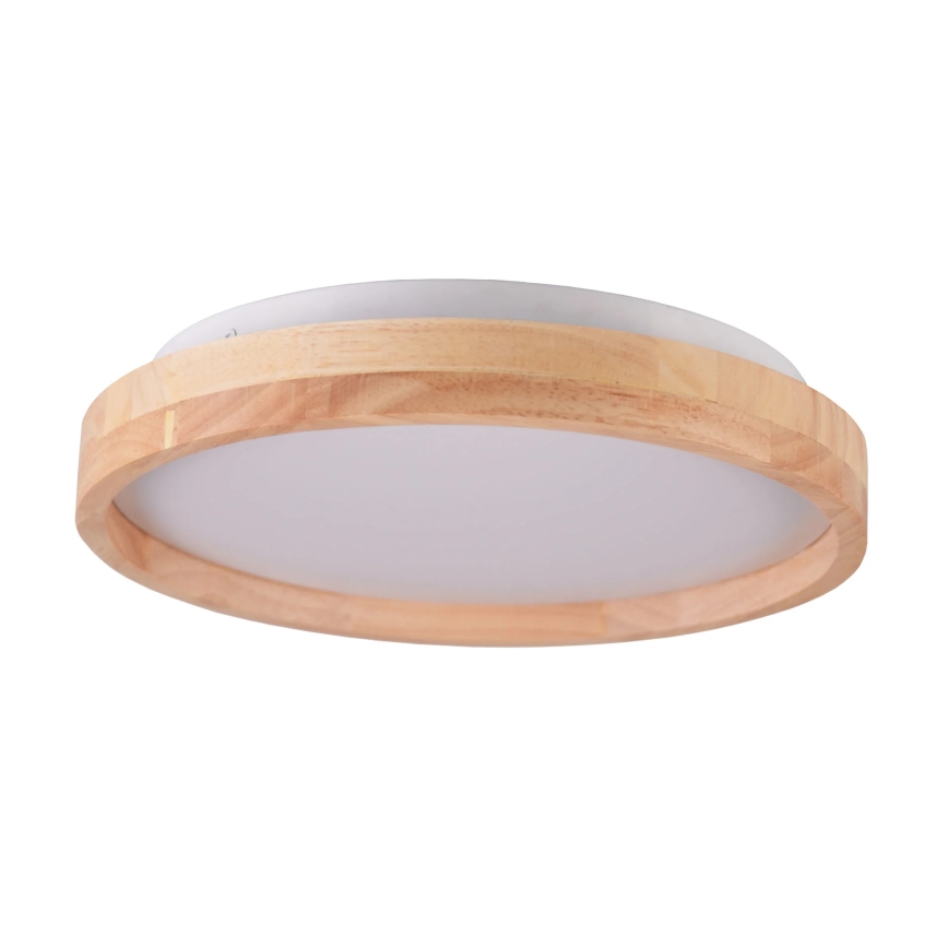 LED Плафониера JANUSZ LED/12W/230V Ø 27 см IP44 дъб