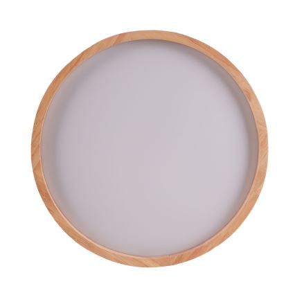LED Плафониера JANUSZ LED/12W/230V Ø 27 см IP44 дъб