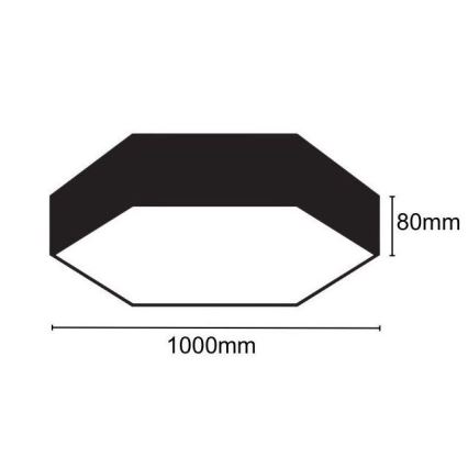 LED Плафониера LED/100W/230V 4000K Ø 100 см