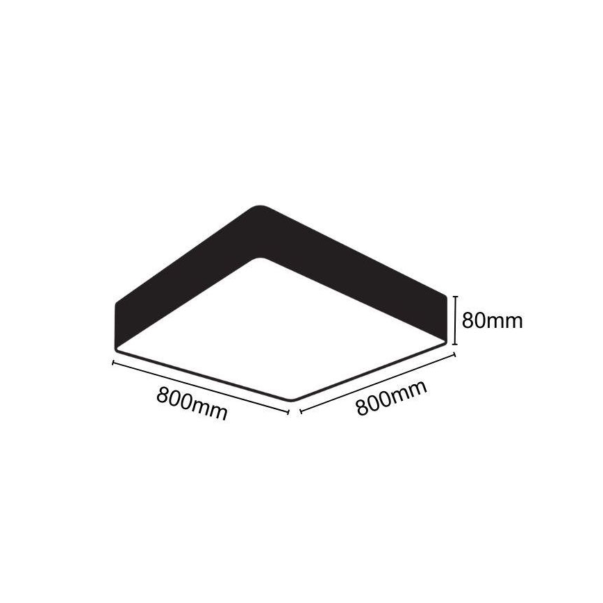 LED Плафониера LED/110W/230V 4000K 80x80 см