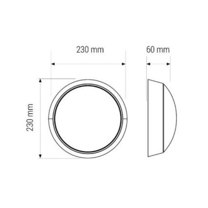 LED Плафониера LED/11W/230V IP40