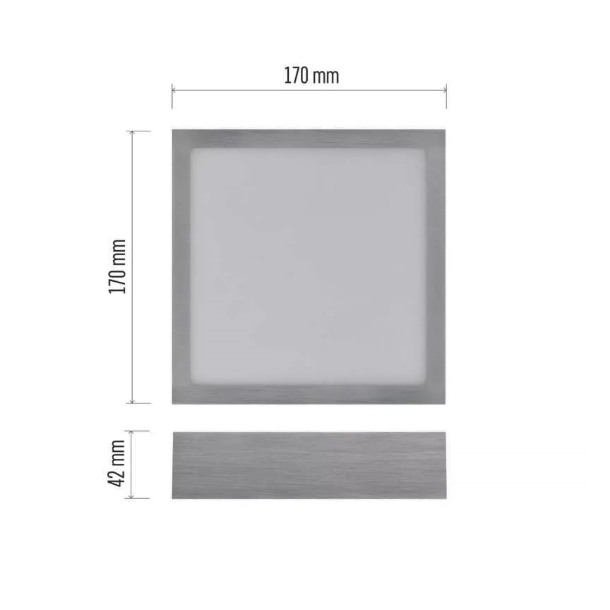 LED Плафониера NEXXO LED/12,5W/230V 3000/3500/4000K 17x17 см лъскав хром