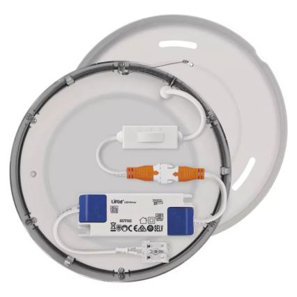 LED Плафониера NEXXO LED/12,5W/230V 3000/3500/4000K Ø 17 см матов хром