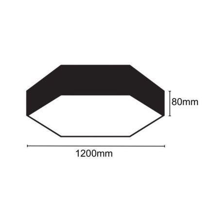 LED Плафониера LED/120W/230V 4000K Ø 120 см