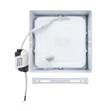 LED Плафониера LED/12W/230V 2700K 16,3x16,3 cm бял