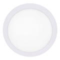 LED Плафониера LED/12W/230V 4200K Ø 16 cm бял