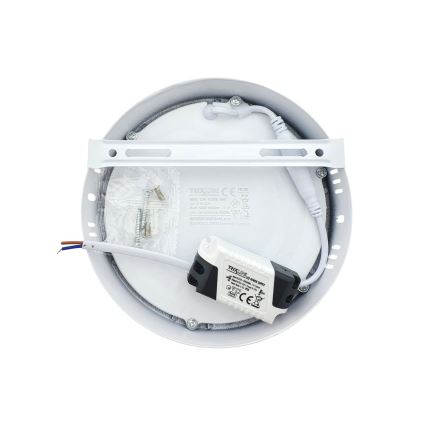LED Плафониера LED/12W/230V 4200K Ø 16 cm бял