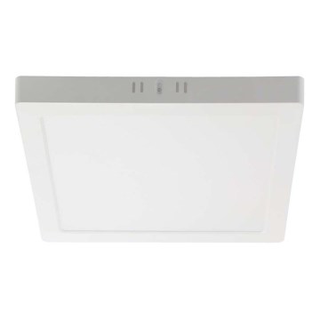 LED Плафониера LED/18W/230V 3000K 21,4x21,4 см бял