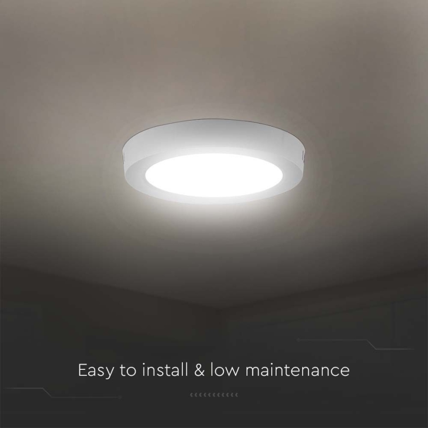 LED Плафониера LED/18W/230V 4000K Ø 21,5 см