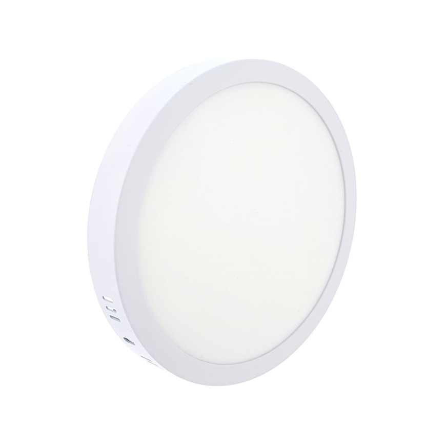 LED Плафониера LED/18W/230V 4200K Ø 21 cm бял