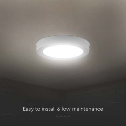 LED Плафониера LED/18W/230V 6500K Ø 21,6 см