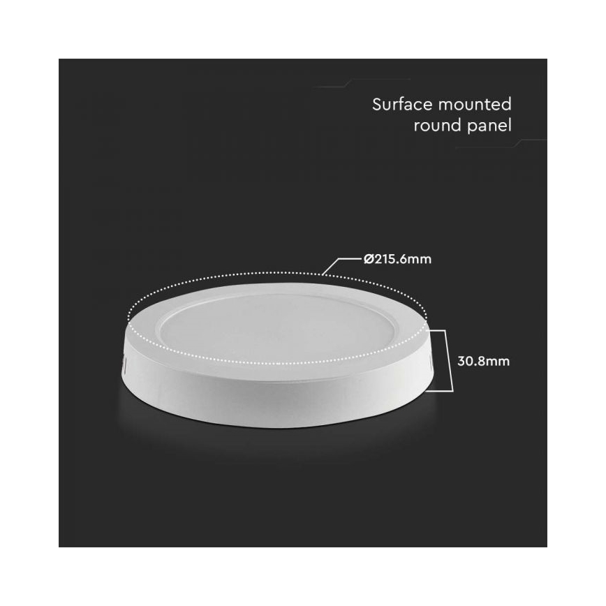 LED Плафониера LED/18W/230V 6500K Ø 21,6 см