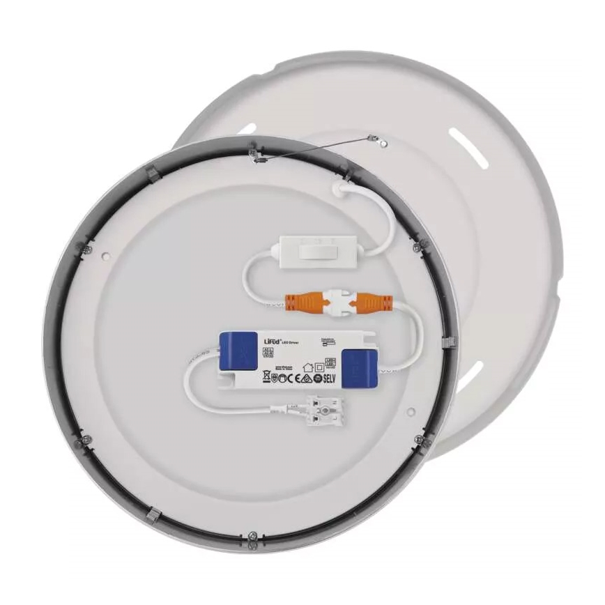 LED Плафониера NEXXO LED/21W/230V 3000/3500/4000K Ø 22,5 см лъскав хром