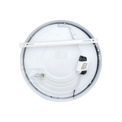LED Плафониера LED/24W/230V 4200K Ø 28,5 cm бял