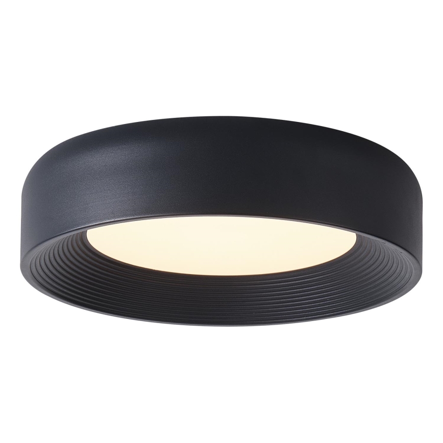 LED Плафониера LED/30W/230V 3000K черен Ø 40 см