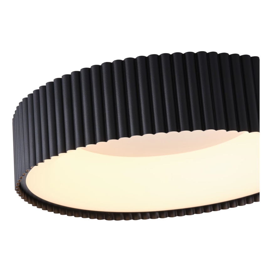 LED Плафониера LED/30W/230V 3000K черен Ø 46 см