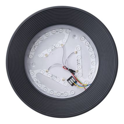 LED Плафониера LED/30W/230V 3000K черен Ø 40 см