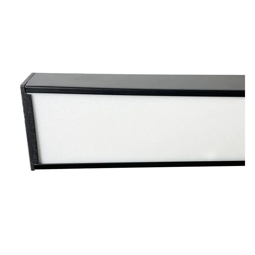 LED Плафониера LED/32W/230V 4000K 120x13 см черен