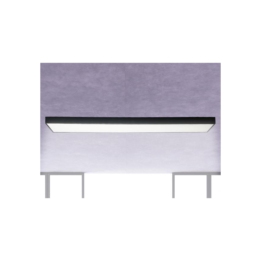 LED Плафониера LED/32W/230V 4000K 120x13 см черен