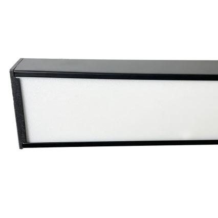 LED Плафониера LED/32W/230V 4000K 120x13 см черен