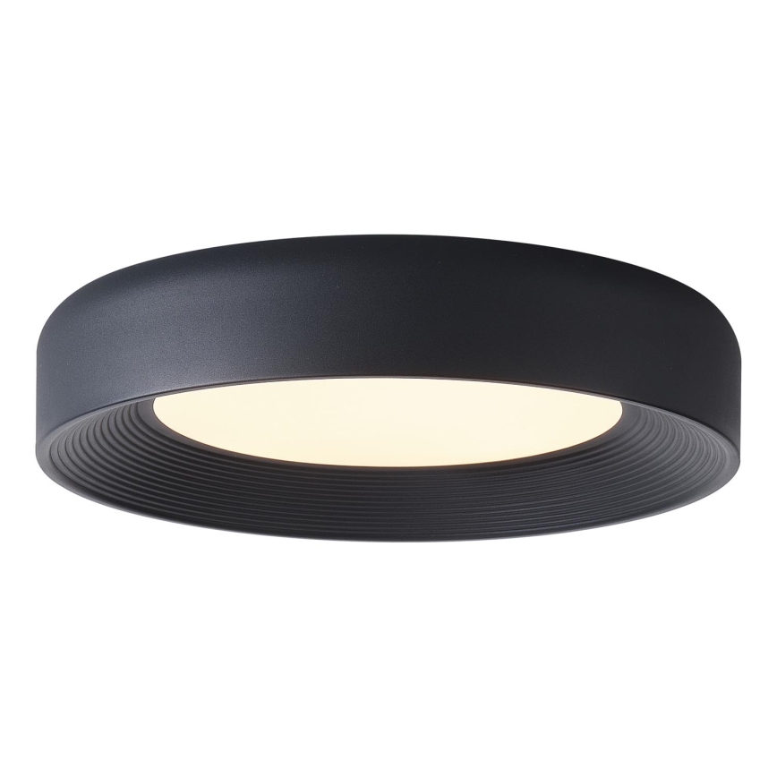 LED Плафониера LED/40W/230V 3000K черен Ø 50 см