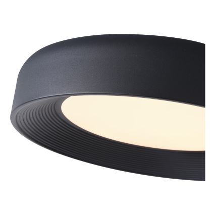 LED Плафониера LED/40W/230V 3000K черен Ø 50 см