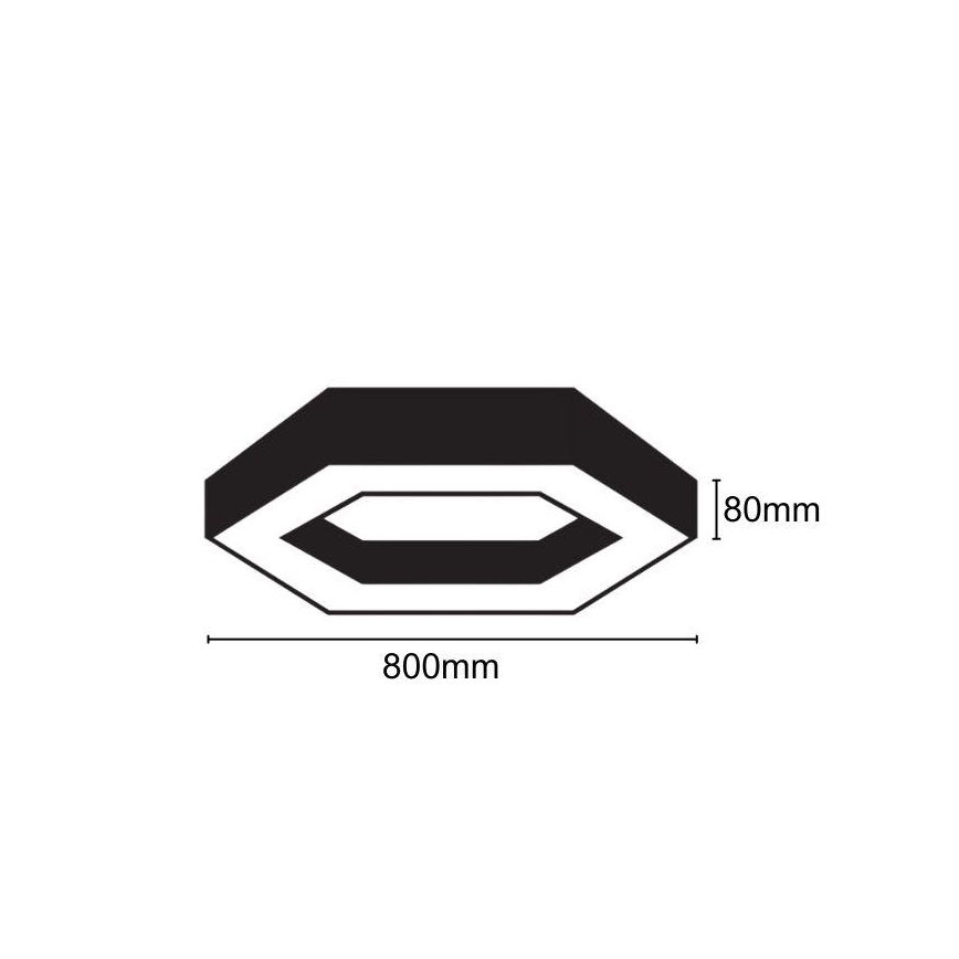 LED Плафониера LED/40W/230V 4000K Ø 80 см
