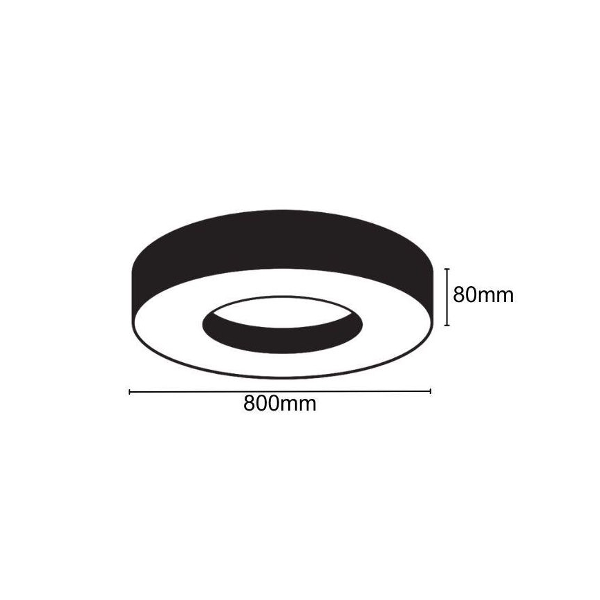 LED Плафониера LED/40W/230V 4000K Ø 80 см