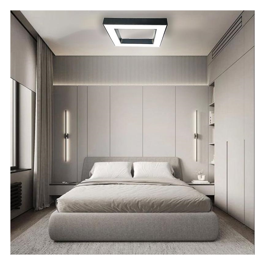 LED Плафониера LED/55W/230V 4000K 80x80 см