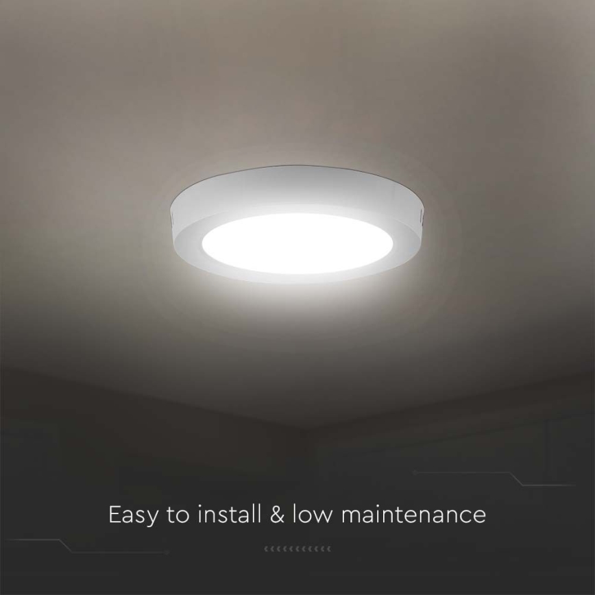 LED Плафониера LED/6W/230V 3000K бял
