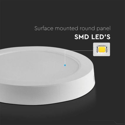 LED Плафониера LED/6W/230V 3000K бял