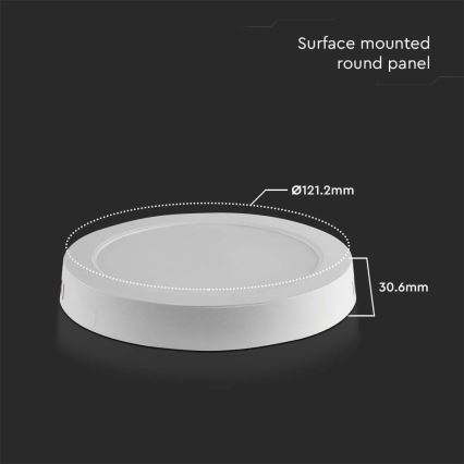 LED Плафониера LED/6W/230V 3000K бял