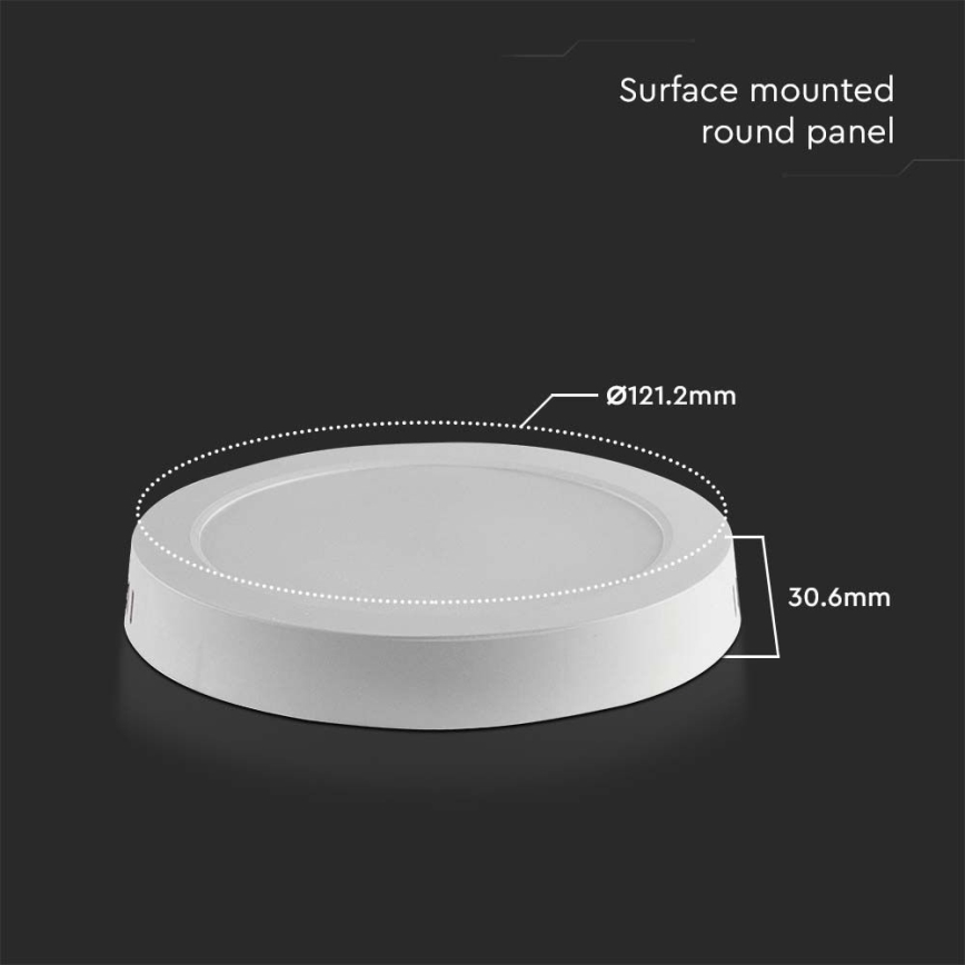 LED Плафониера LED/6W/230V 3000K бял