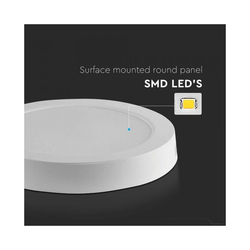 LED Плафониера LED/6W/230V 6500K бял