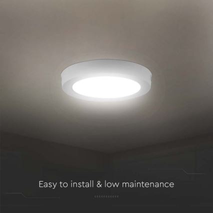 LED Плафониера LED/6W/230V 6500K бял