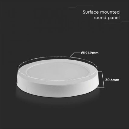 LED Плафониера LED/6W/230V 6500K бял
