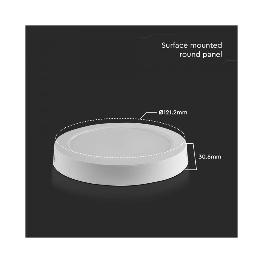 LED Плафониера LED/6W/230V 6500K бял