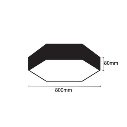 LED Плафониера LED/70W/230V 4000K Ø 80 см