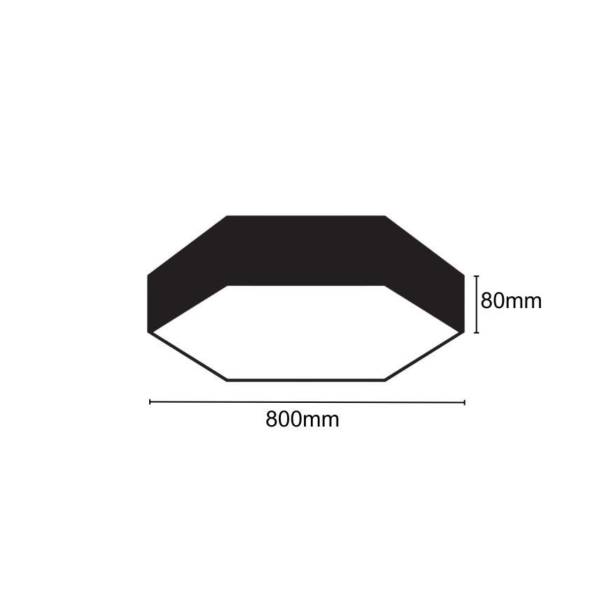 LED Плафониера LED/70W/230V 4000K Ø 80 см