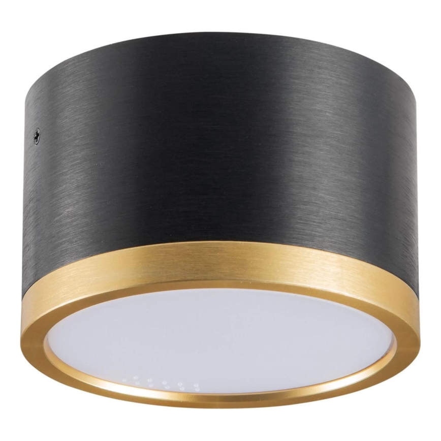 LED Плафониера MIRELLA 1xGX53/6W/230V черен/златист