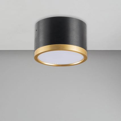 LED Плафониера MIRELLA 1xGX53/6W/230V черен/златист