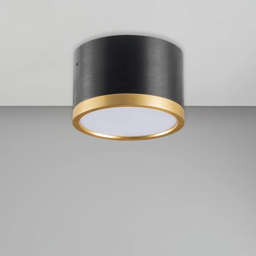 LED Плафониера MIRELLA 1xGX53/6W/230V черен/златист